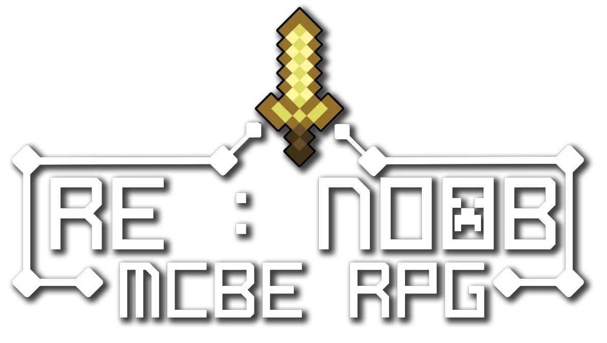RE:NOOB MCBE RPG 로고